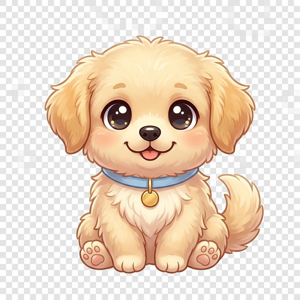 floating dog
